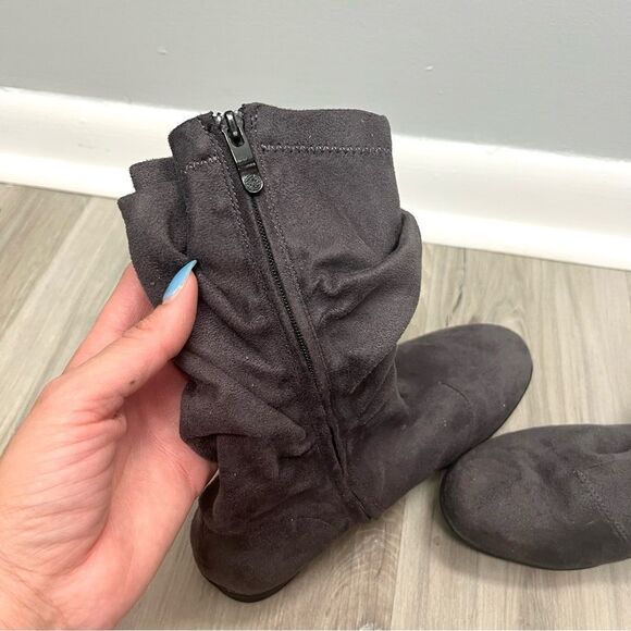 Bussola Boots Women’s 37 Combia 1560 Grey Suede Mid-High Scrunch Winter - Picture 6 of 7